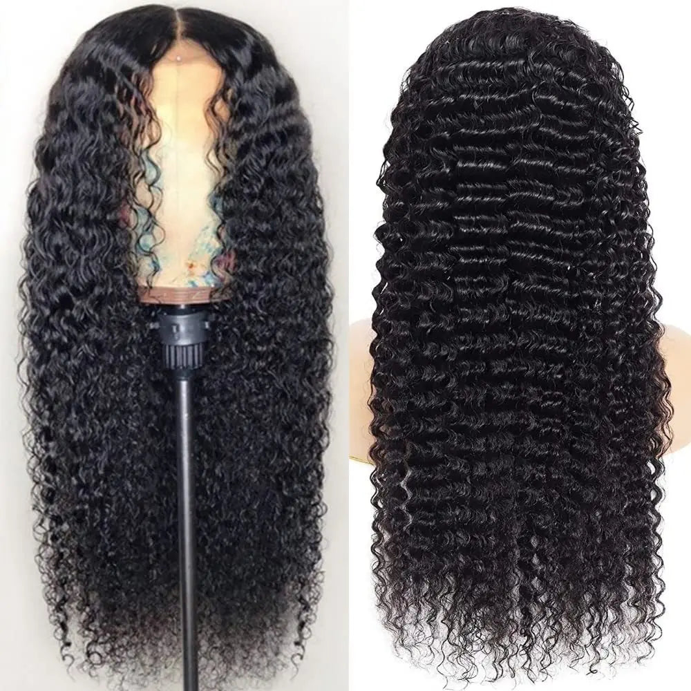 Front Lace Human Hair Wig Deep Wave Human Wigs MyQualityproduct.shop