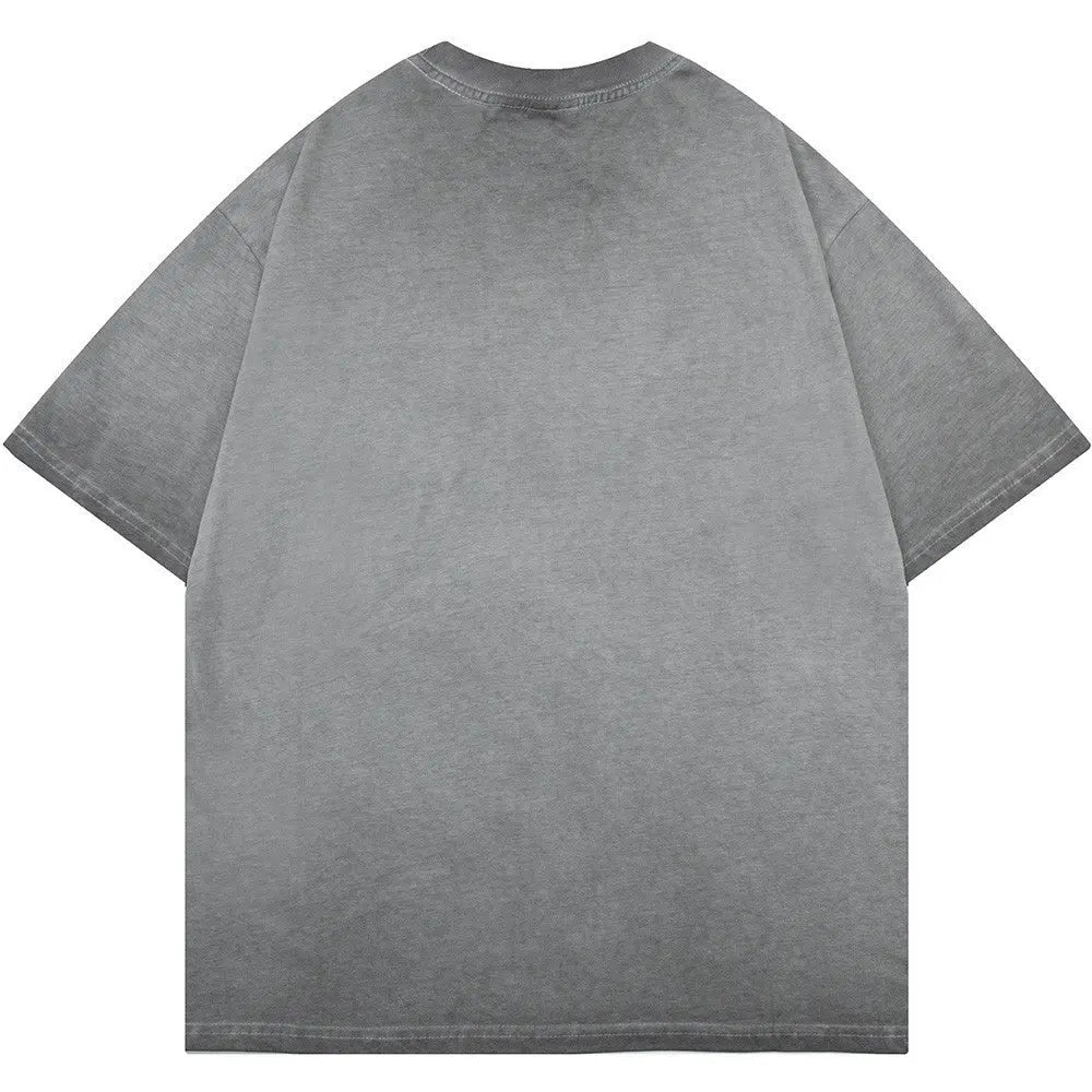 Gradient Casual Crew Neck Top Summer Men MyQualityproduct.shop