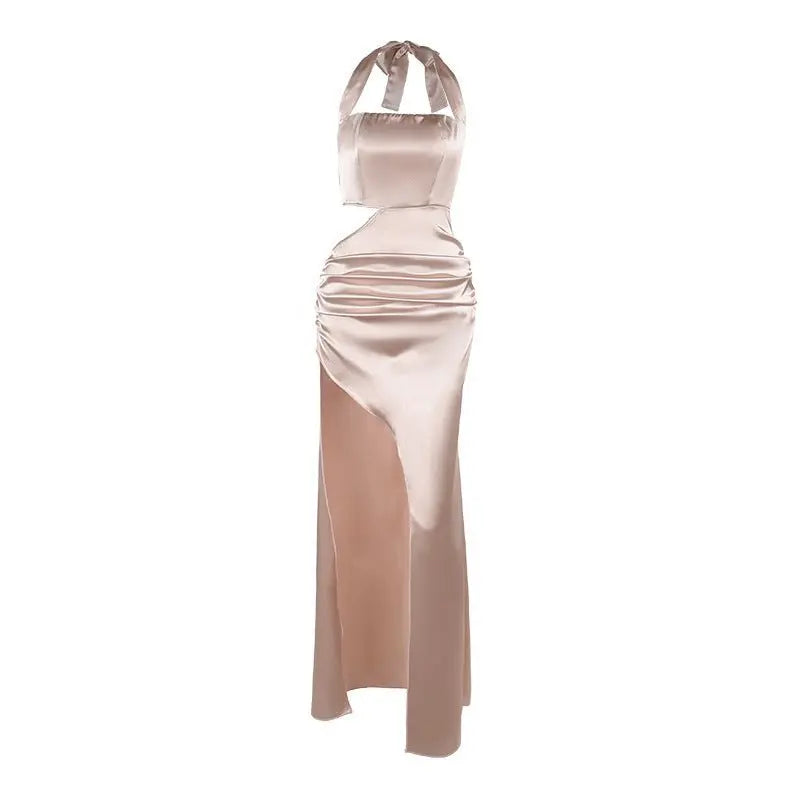 Halter Cut-out Slit Formal Dress Dress Women MyQualityproduct.shop