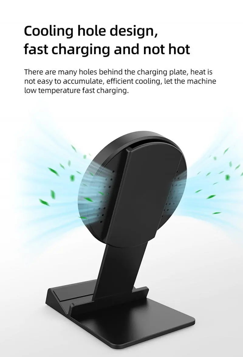 Horizontal Cooling Hole Mobile Phone Holder Wireless Fast Charger MyQualityproduct.shop