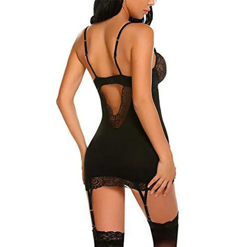 Lace shapewear suspender skirt suit MyQualityproduct.shop