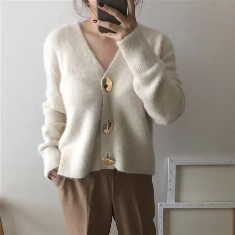 Lazy knitted cardigan top women - MyQualityproduct.shop