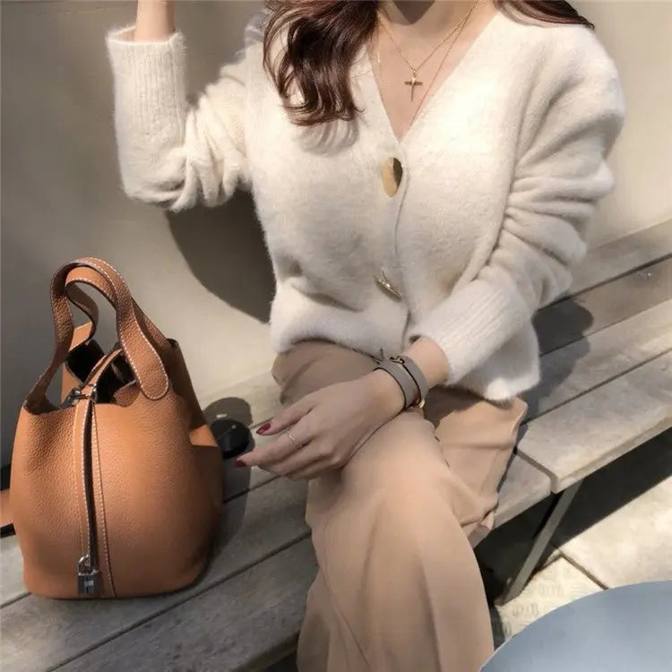 Lazy knitted cardigan top women - MyQualityproduct.shop