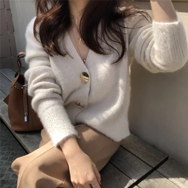 Lazy knitted cardigan top women - MyQualityproduct.shop