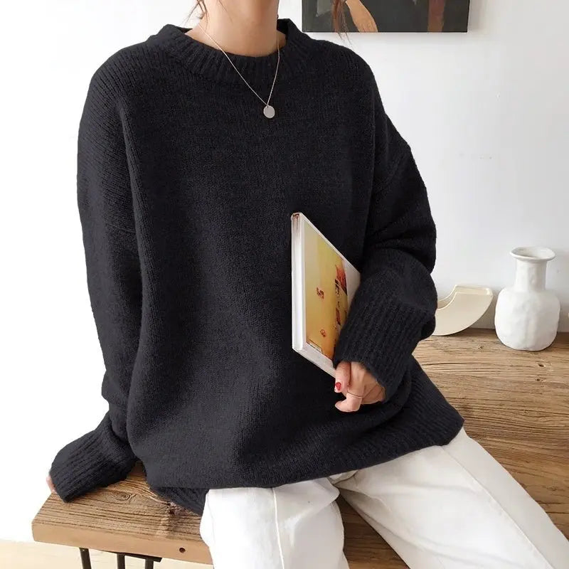 Long Elastic Sweaters Sweater women Mens Knit Basic Loose MyQualityproduct.shop