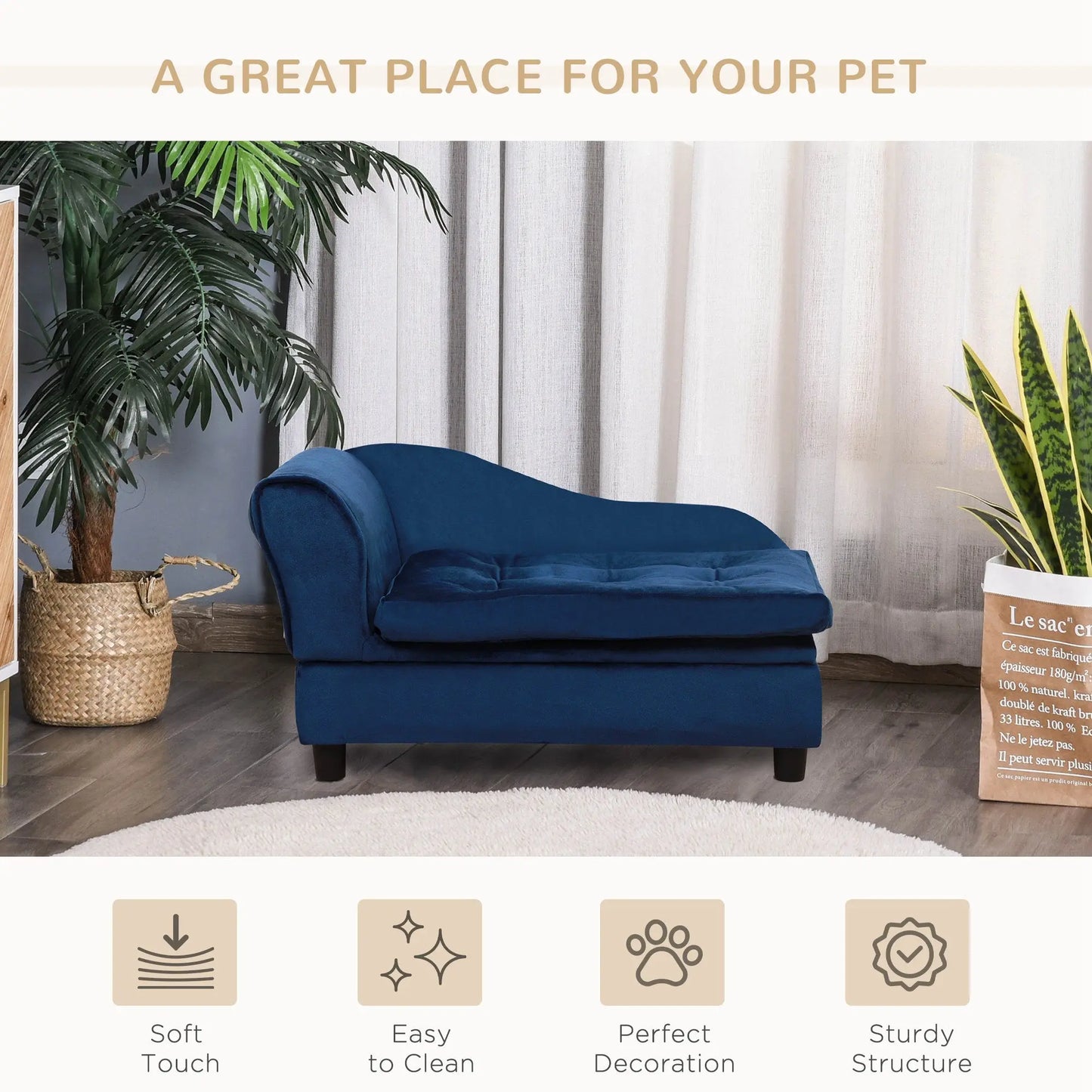 Luxury Small Dog Bed With Hidden Storage MyQualityproduct.shop