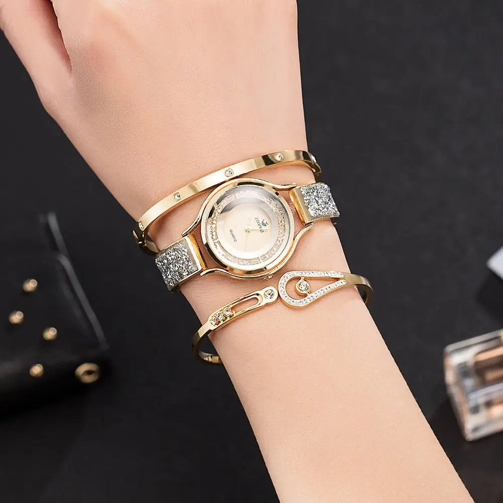 Luxury Vibrato Net Celebrity The Same Watch Set Brand Ladies Watch Fashion Models MyQualityproduct.shop