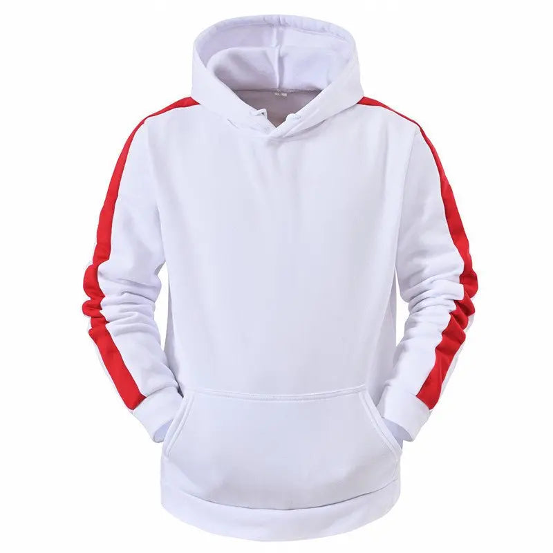 Men Casual Sweater Hooded Stitching Top MyQualityproduct.shop