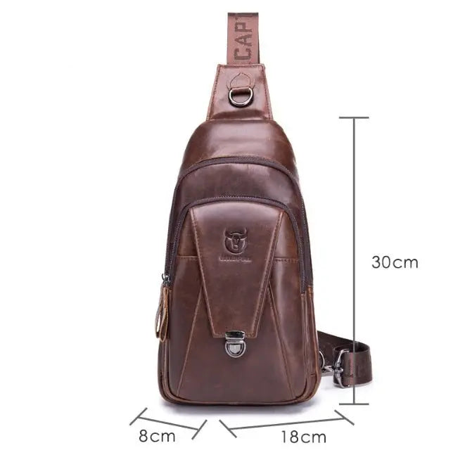 Men Genuine Leather Crossbody Bag MyQualityproduct.shop