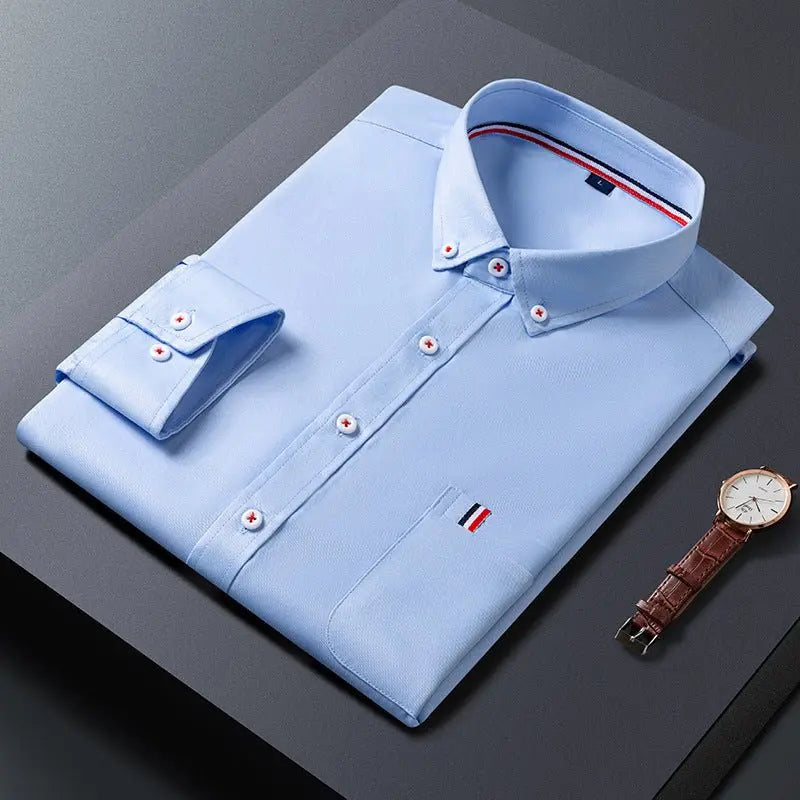 Mens Casual Shirt Fashion Business Dress Shirts Men Clothes MyQualityproduct.shop