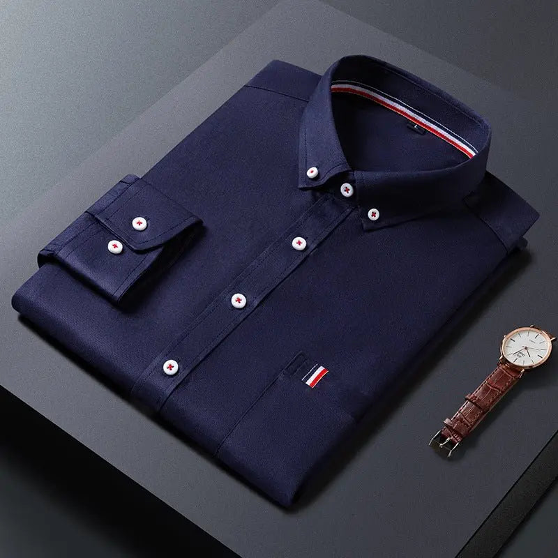 Mens Casual Shirt Fashion Business Dress Shirts Men Clothes MyQualityproduct.shop