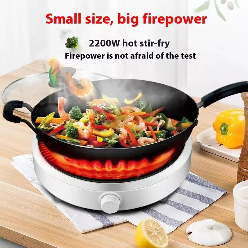 Mini Induction Cooker Household Multi-functional High-power Cooking Ultra-thin Round Intelligence MyQualityproduct.shop