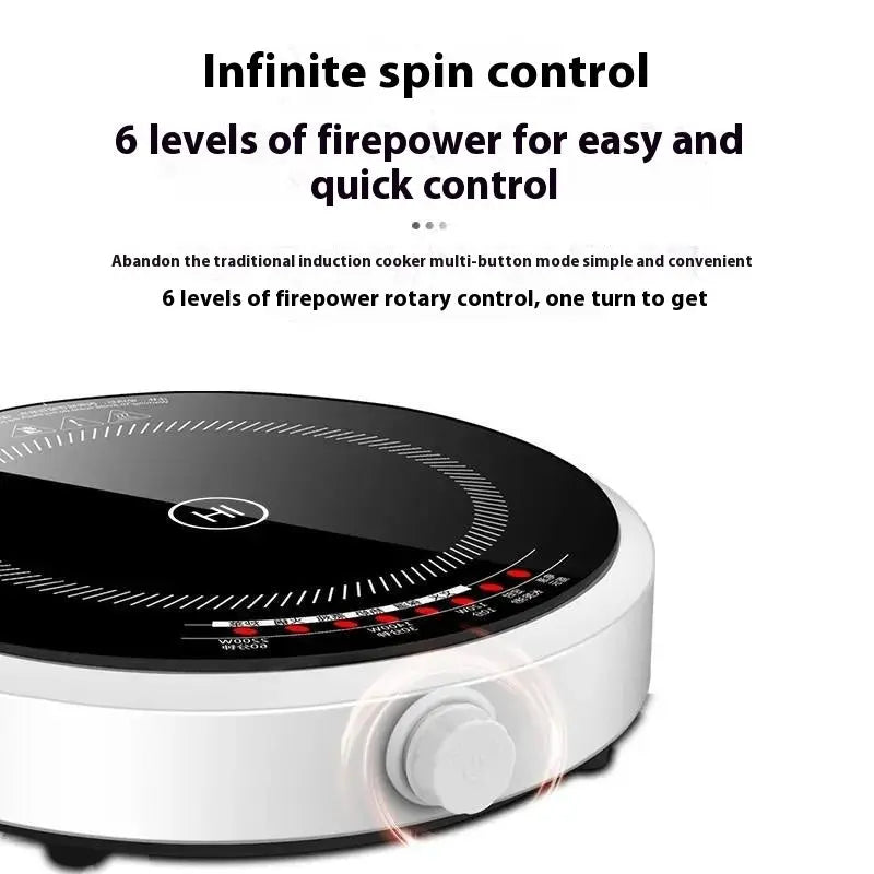 Mini Induction Cooker Household Multi-functional High-power Cooking Ultra-thin Round Intelligence MyQualityproduct.shop