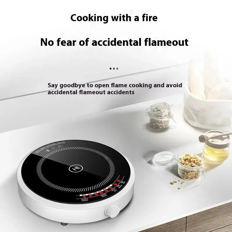 Mini Induction Cooker Household Multi-functional High-power Cooking Ultra-thin Round Intelligence MyQualityproduct.shop