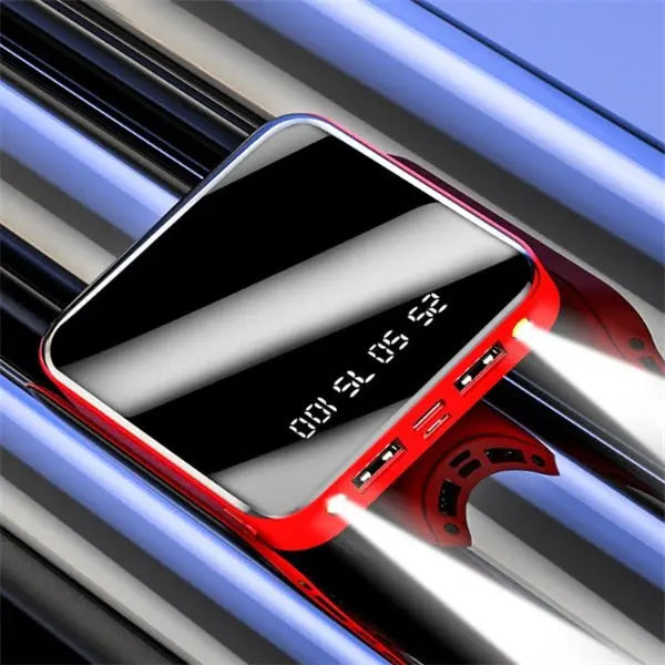 Mini Power Bank 20000 MAh Portable Mirror Digital Display Power Bank MyQualityproduct.shop