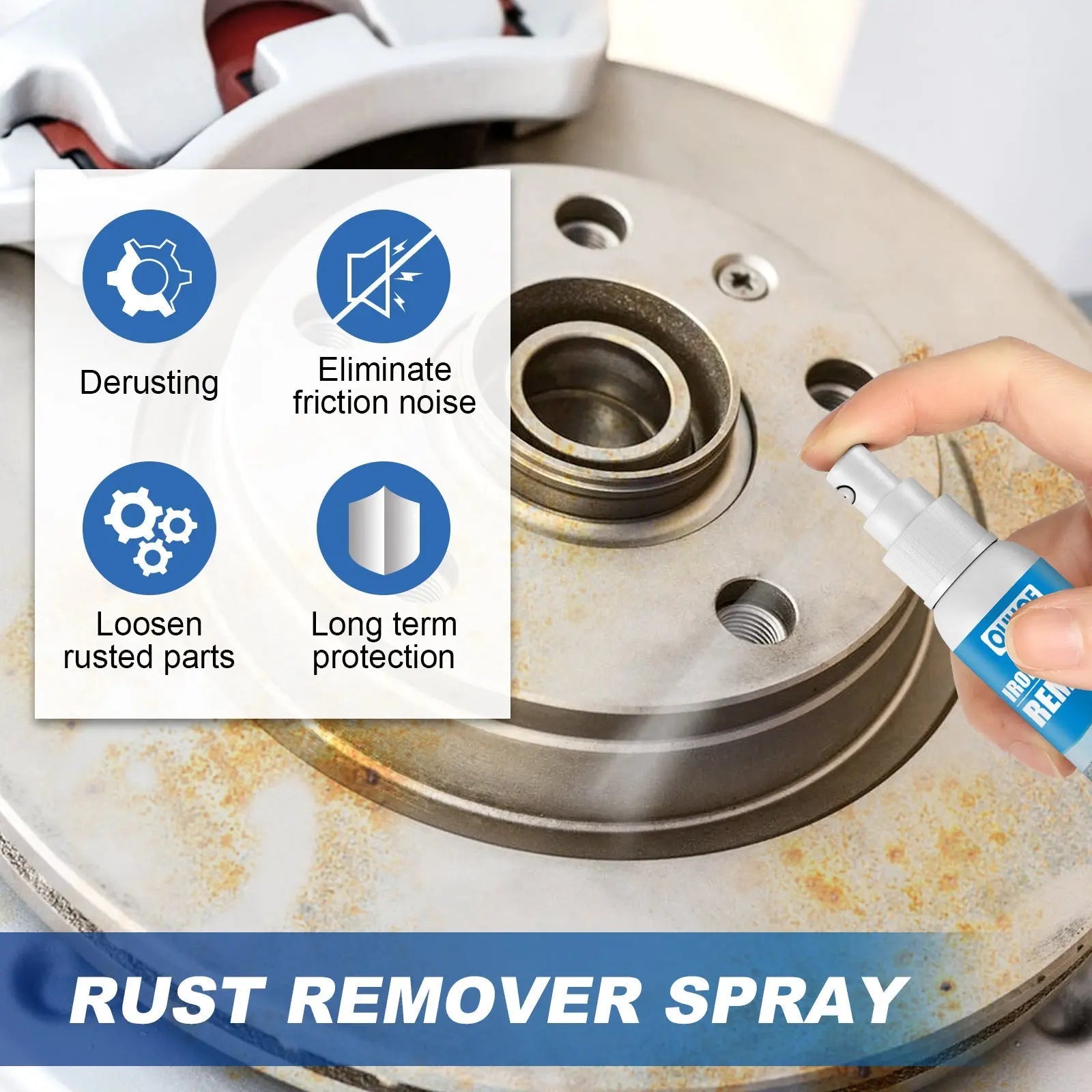 OUHOE Auto Iron Powder Rust Remover Spray Rust Remover Auto Products Stain Remover Rust Remover Cleaning Products MyQualityproduct.shop