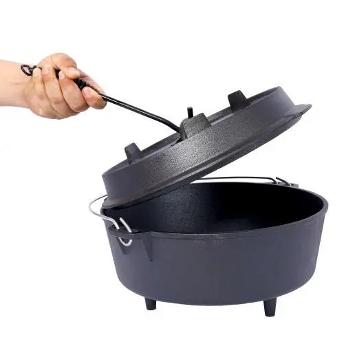 Outdoor Camping Deep Pot For Camping Fireplace Cooking Barbecue Baking Campfire MyQualityproduct.shop