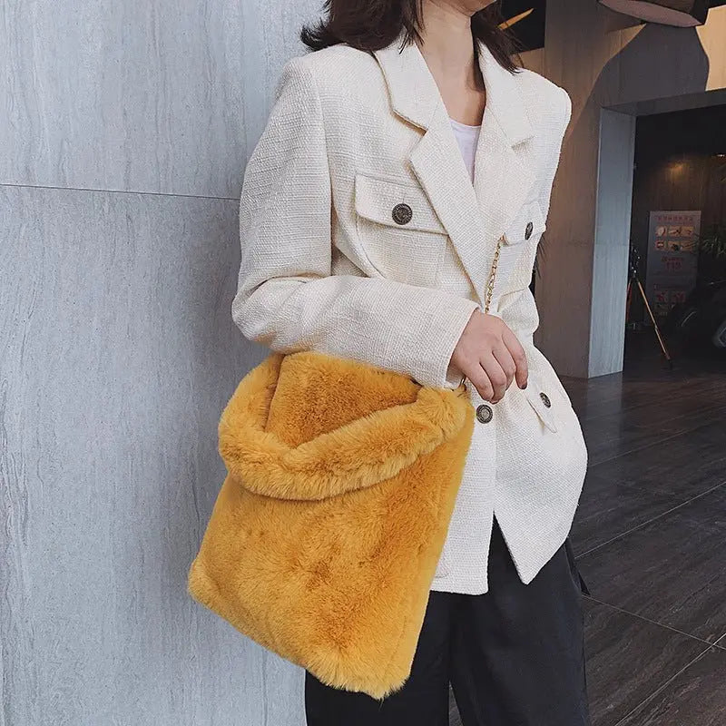 Plush women bag handbag MyQualityproduct.shop