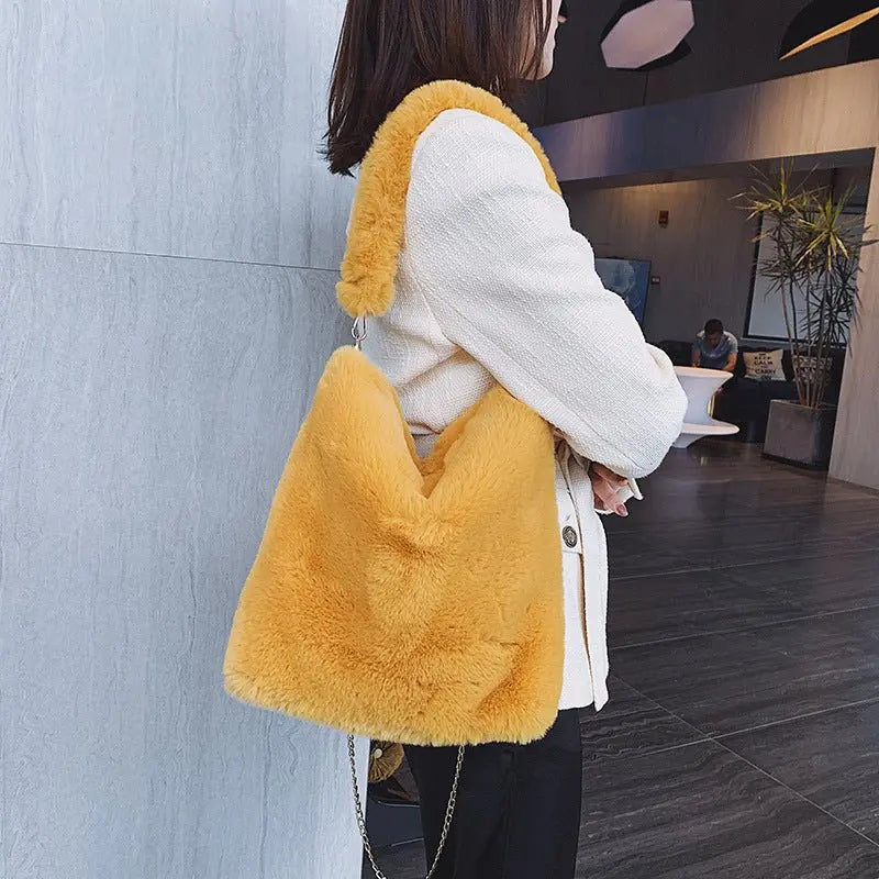 Plush women bag handbag MyQualityproduct.shop