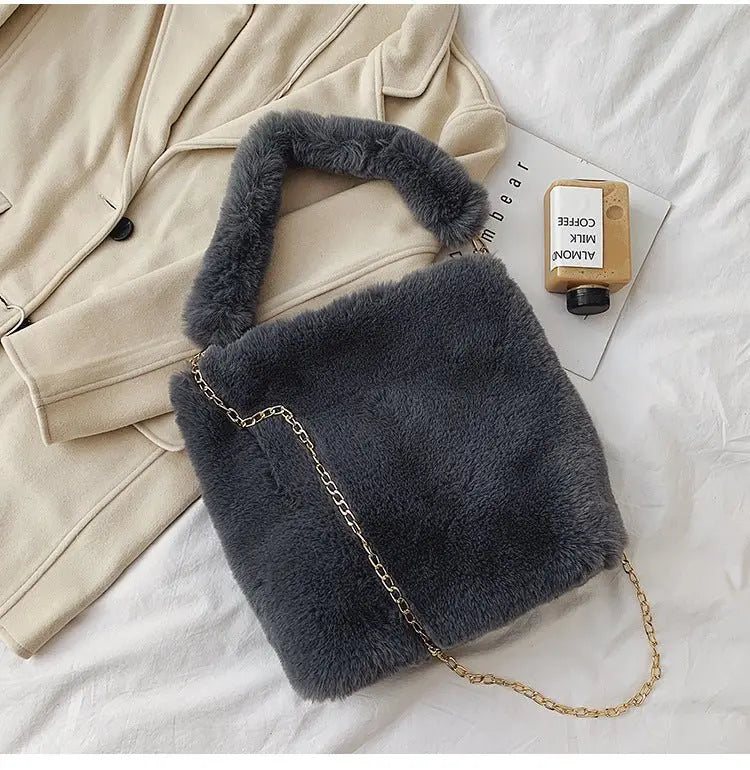 Plush women bag handbag MyQualityproduct.shop