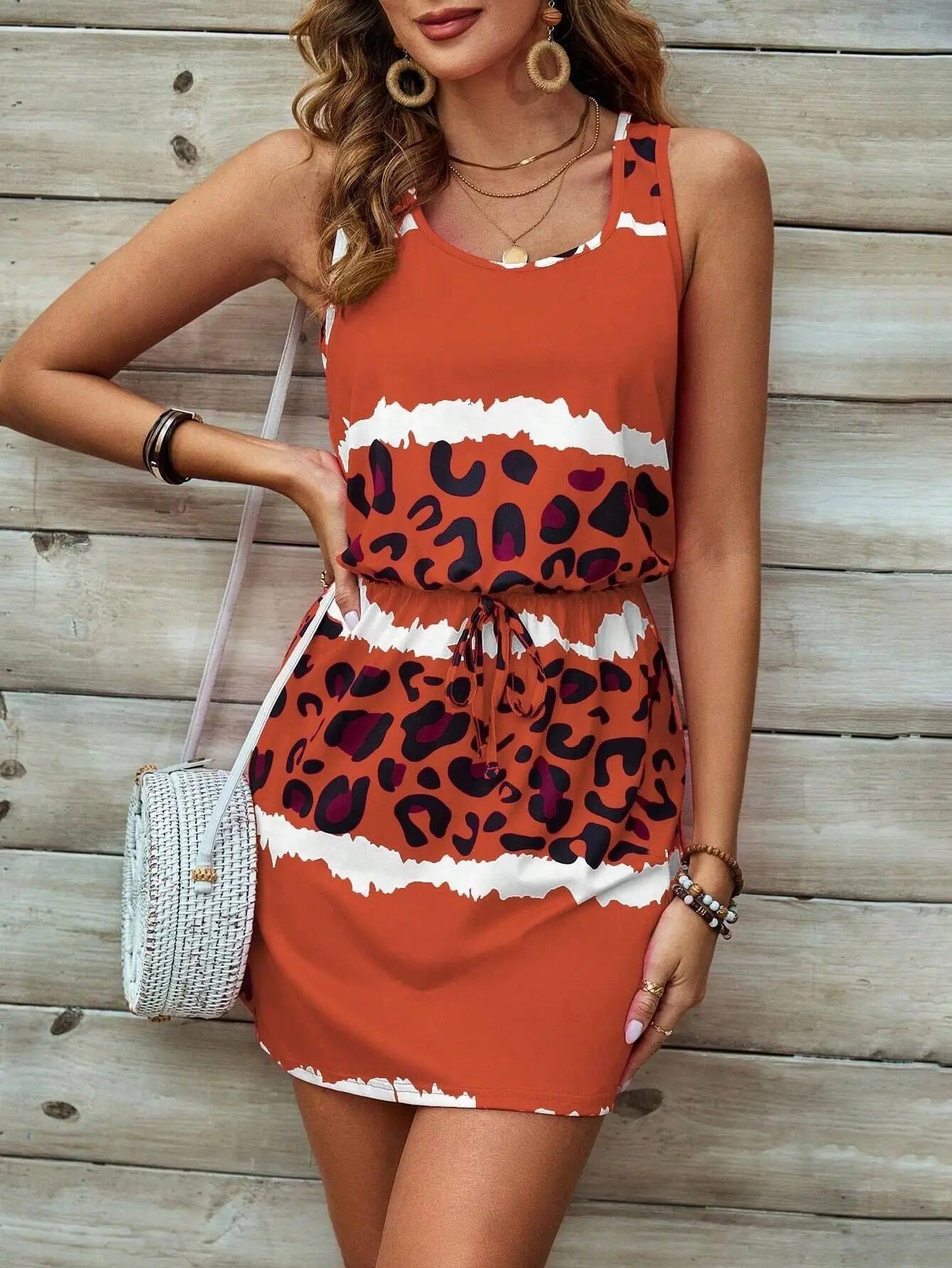 Printed Sleeveless Dress Women MyQualityproduct.shop