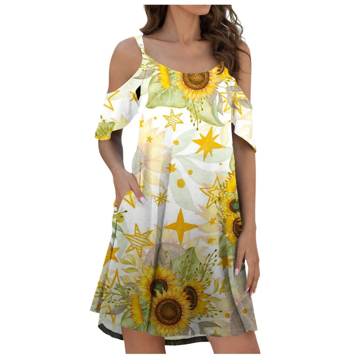 Printed Suspender Dress Summer Dress For Women MyQualityproduct.shop