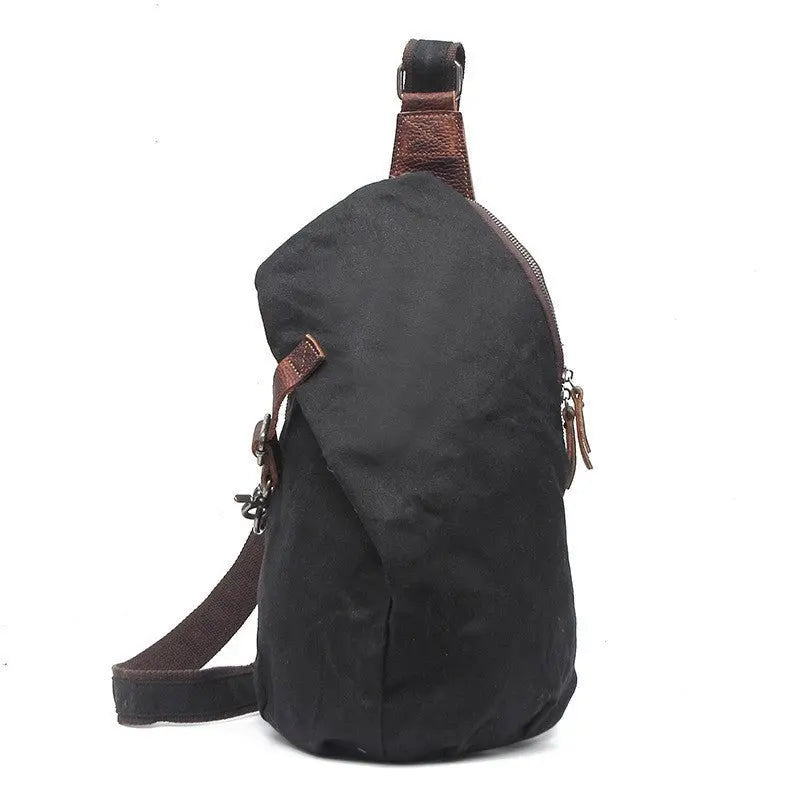 Retro Chest Bag Shoulder Bag Men Canvas Bag MyQualityproduct.shop