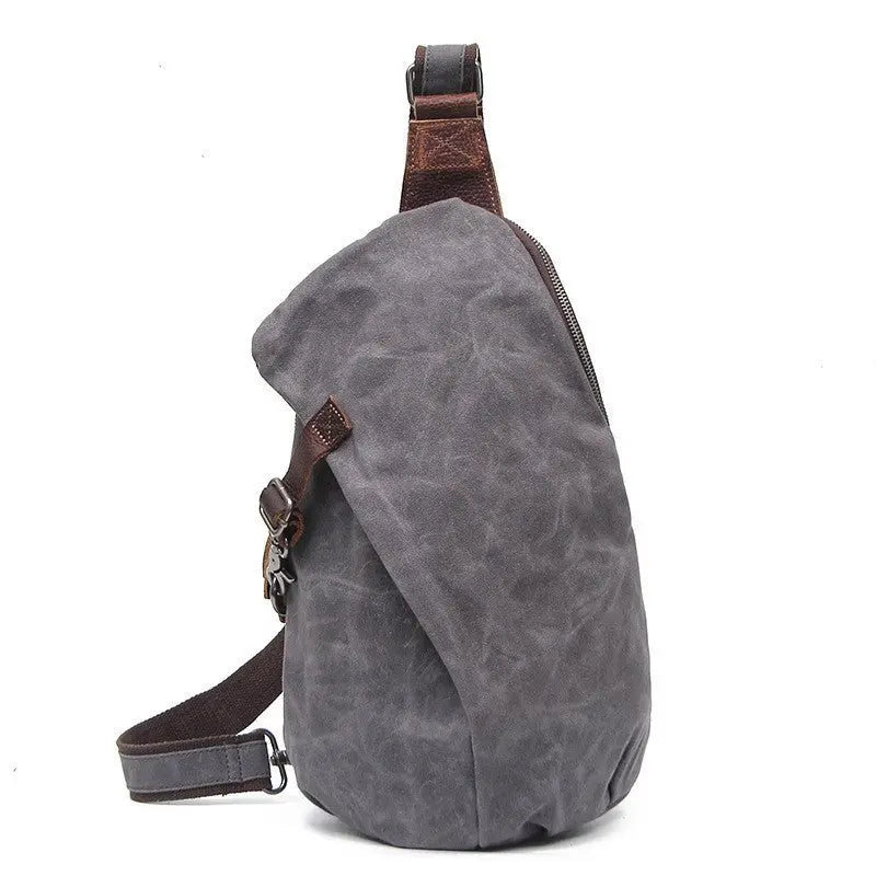 Retro Chest Bag Shoulder Bag Men Canvas Bag MyQualityproduct.shop