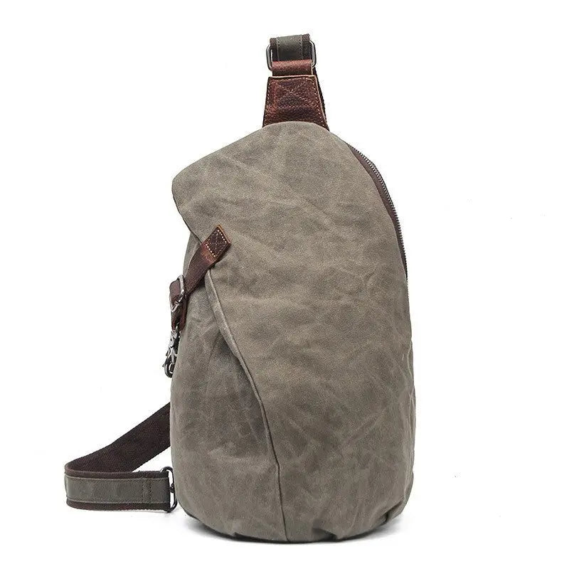 Retro Chest Bag Shoulder Bag Men Canvas Bag MyQualityproduct.shop