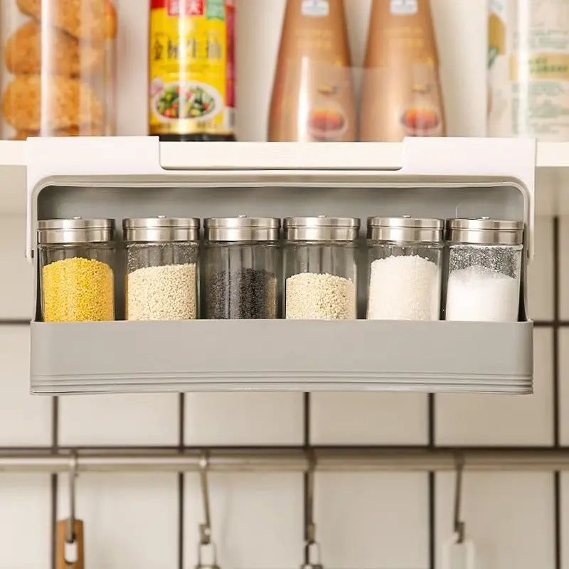 Seasoning Bottle Kitchen Hanging Storage Rack Household Punch-free Kitchen Gadgets MyQualityproduct.shop