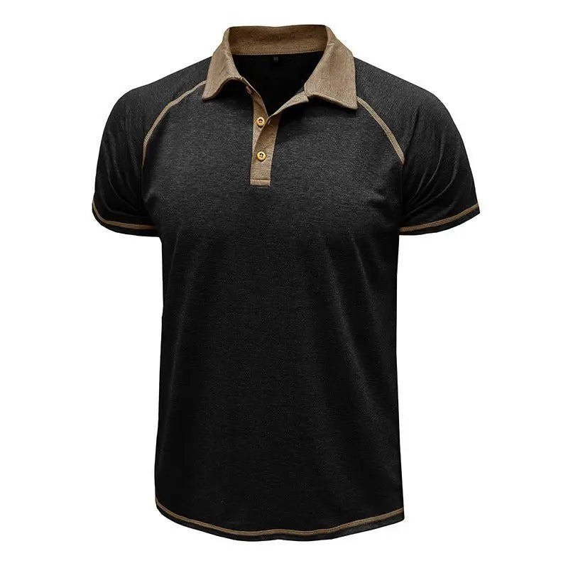 Short-sleeved Lapel T-shirt POLO Bottoming Shirt Men Clothing MyQualityproduct.shop