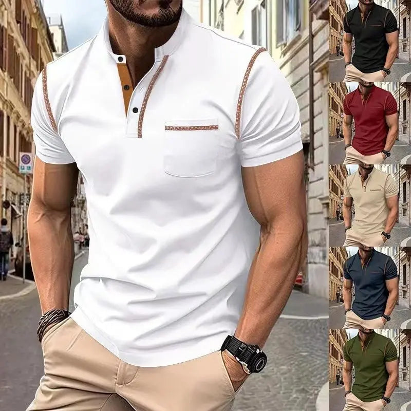 Short-sleeved Polo Shirt Summer Casual Quick-dry Tops Men Clothing MyQualityproduct.shop