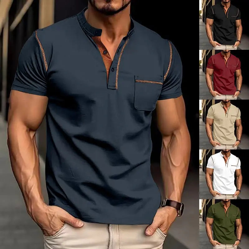 Short-sleeved Polo Shirt Summer Casual Quick-dry Tops Men Clothing MyQualityproduct.shop