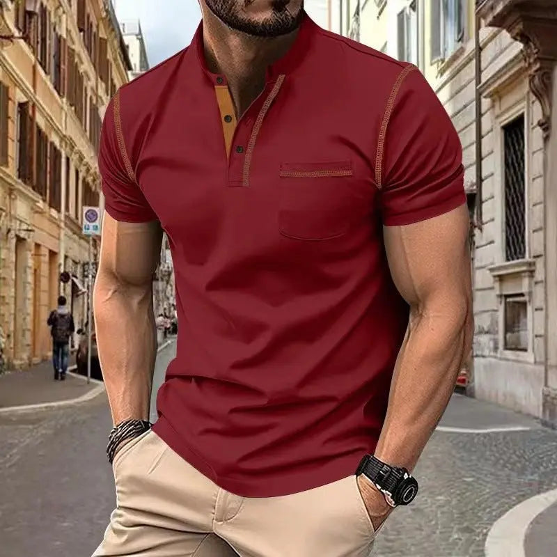 Short-sleeved Polo Shirt Summer Casual Quick-dry Tops Men Clothing MyQualityproduct.shop