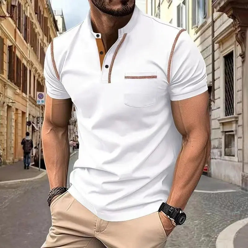 Short-sleeved Polo Shirt Summer Casual Quick-dry Tops Men Clothing MyQualityproduct.shop