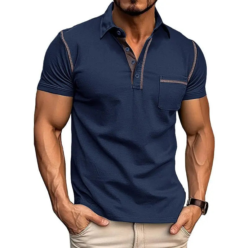 Short-sleeved Polo Shirt Summer Casual Quick-dry Tops Men Clothing MyQualityproduct.shop