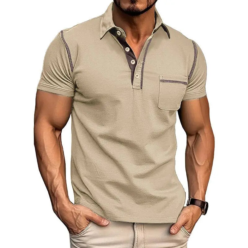 Short-sleeved Polo Shirt Summer Casual Quick-dry Tops Men Clothing MyQualityproduct.shop