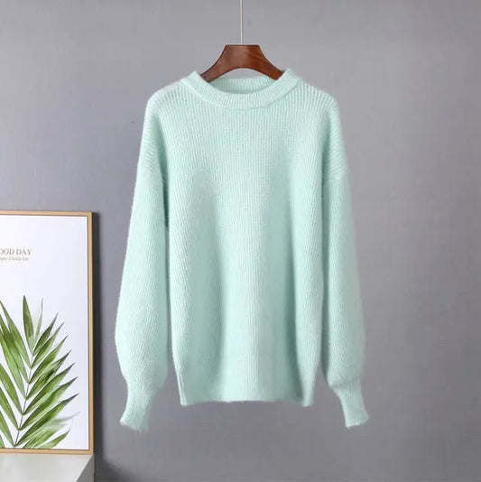 Soft Loose Knitted Cashmere Sweaters Women MyQualityproduct.shop