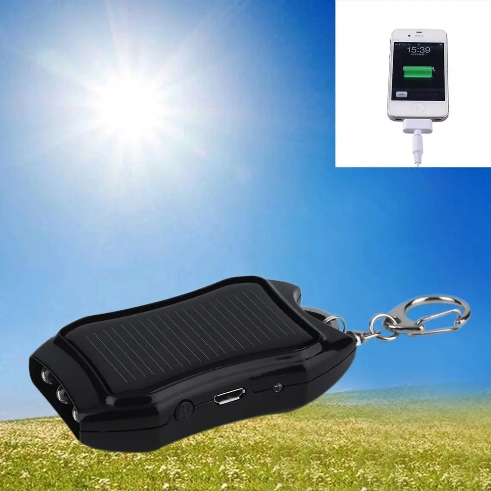 Solar Mobile Phone Power Bank  Flashlight Keychain Power MyQualityproduct.shop