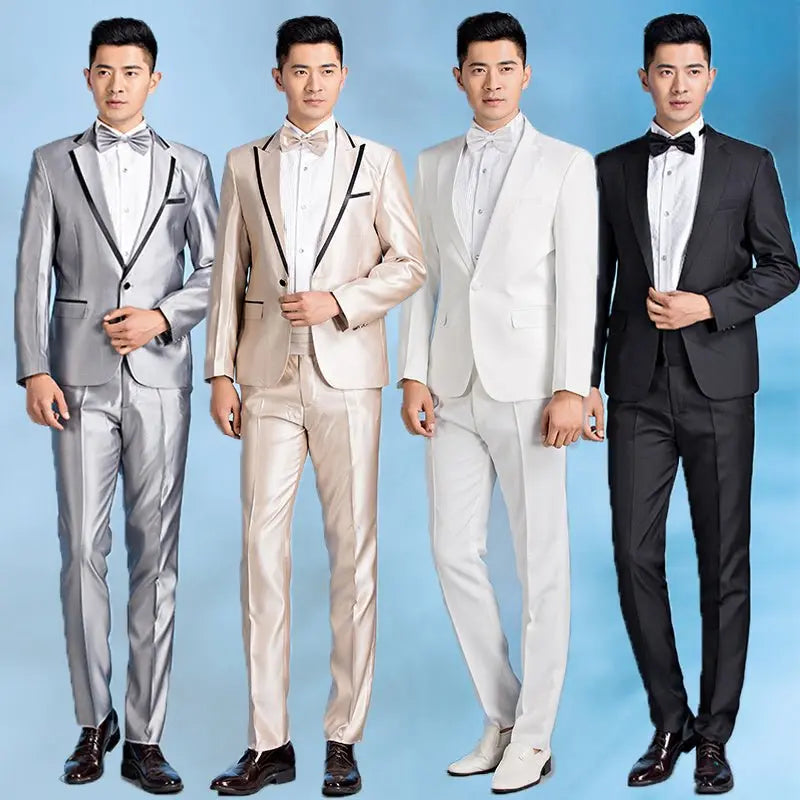 Suit Men Suit Groom Wedding Best Man Dress Slim Fit - MyQualityproduct.shop