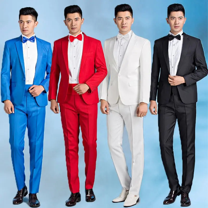 Suit Men Suit Groom Wedding Best Man Dress Slim Fit - MyQualityproduct.shop