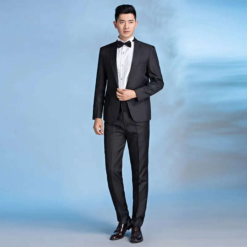 Suit Men Suit Groom Wedding Best Man Dress Slim Fit - MyQualityproduct.shop