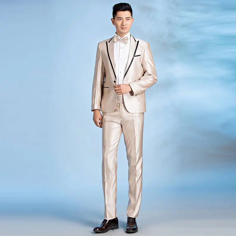 Suit Men Suit Groom Wedding Best Man Dress Slim Fit - MyQualityproduct.shop