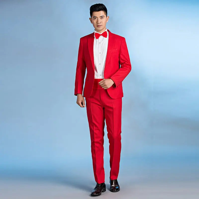 Suit Men Suit Groom Wedding Best Man Dress Slim Fit - MyQualityproduct.shop