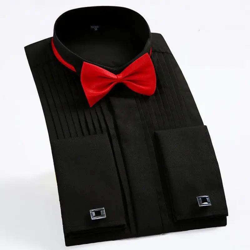 Swallowtail Dress French Cufflink Shirt Men MyQualityproduct.shop