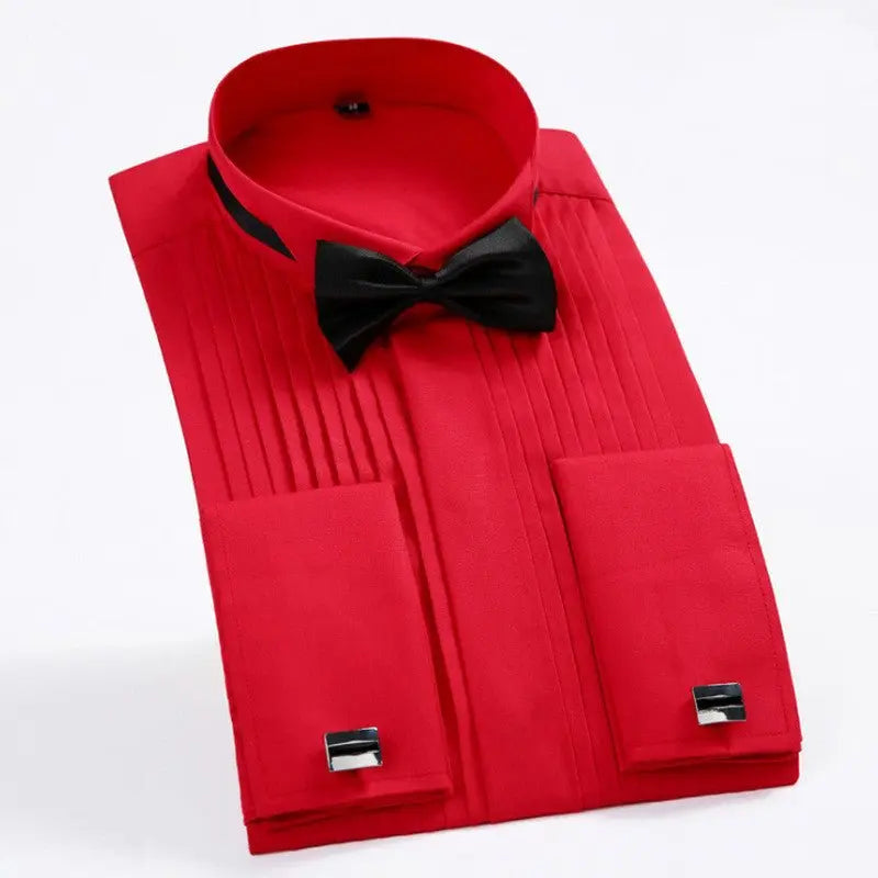 Swallowtail Dress French Cufflink Shirt Men MyQualityproduct.shop