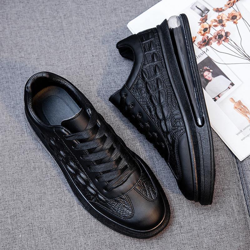 Trendy Leather Men's Shoes Fashion Casual Sneakers - MyQualityproduct.shop