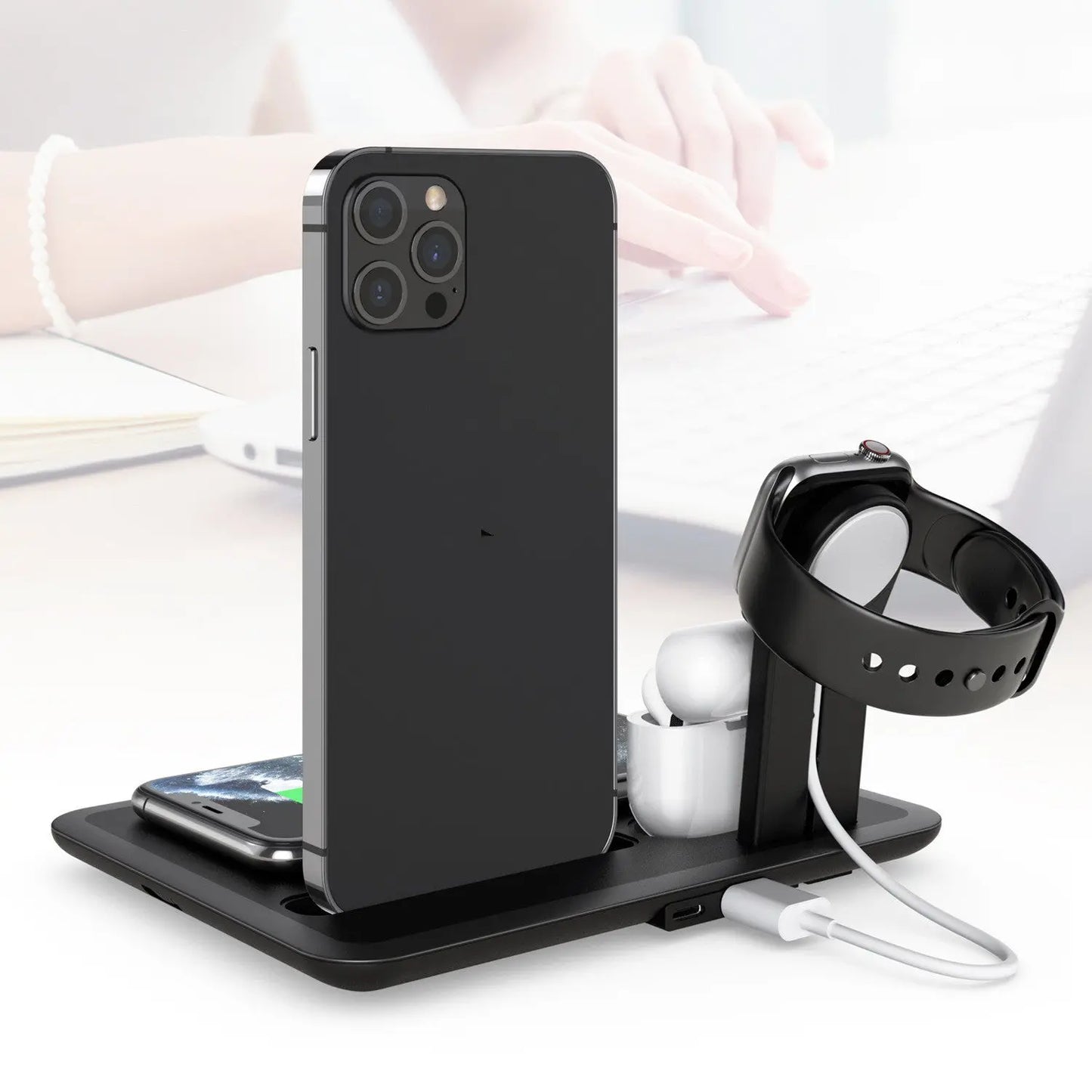 Wireless Phone Charger Watch Headphone Bracket Desktop MyQualityproduct.shop