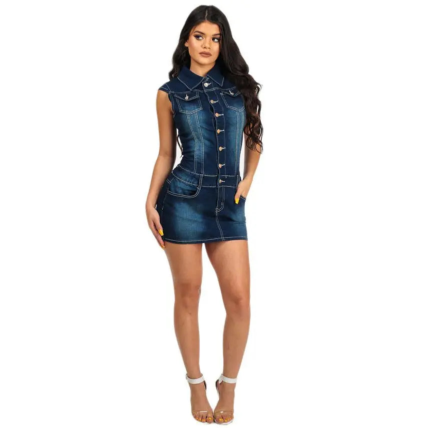 Women Denim dress MyQualityproduct.shop